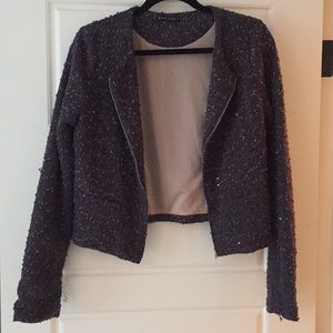 Pure Sugar Cropped Jacket with Sequins